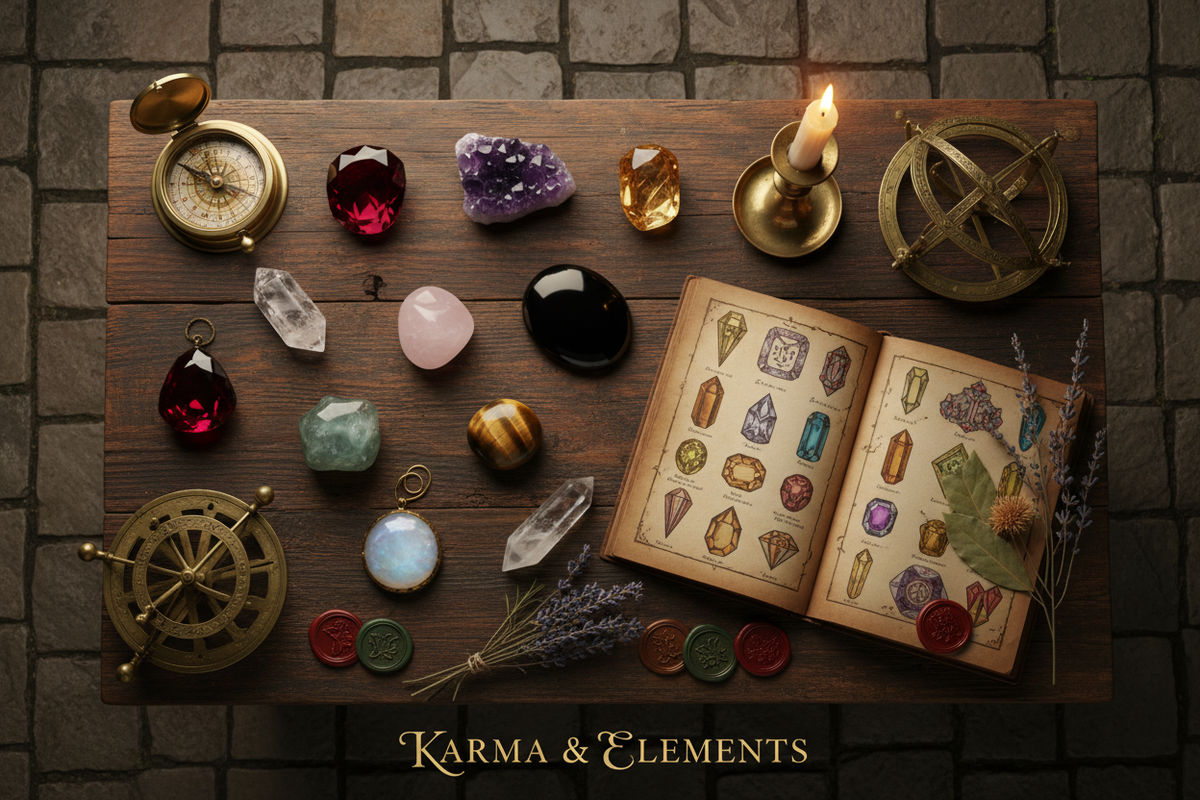 History of birthstones worldwide tradition gemstones ancient manuscripts — Karma & Elements
