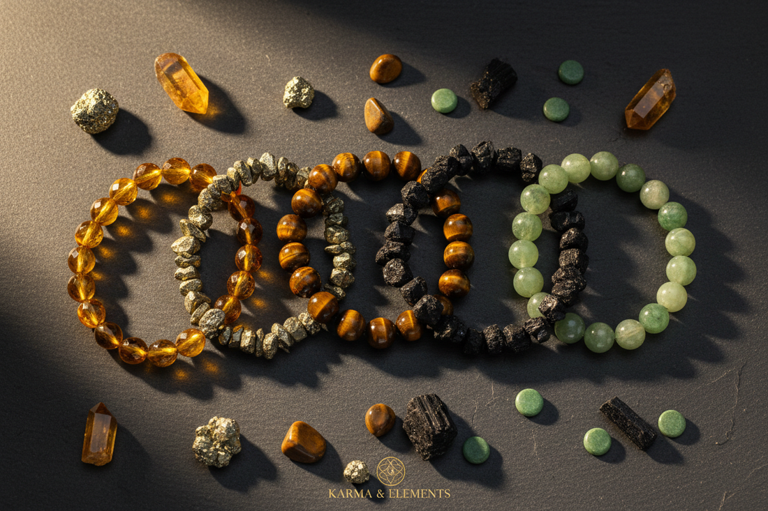 Bracelet Stack Combinations for Wealth, Protection & Success All-in-One