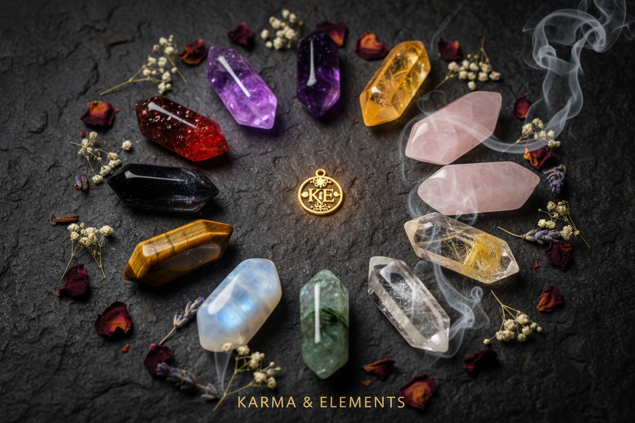 Choose your birthstone 12 crystals — Karma & Elements