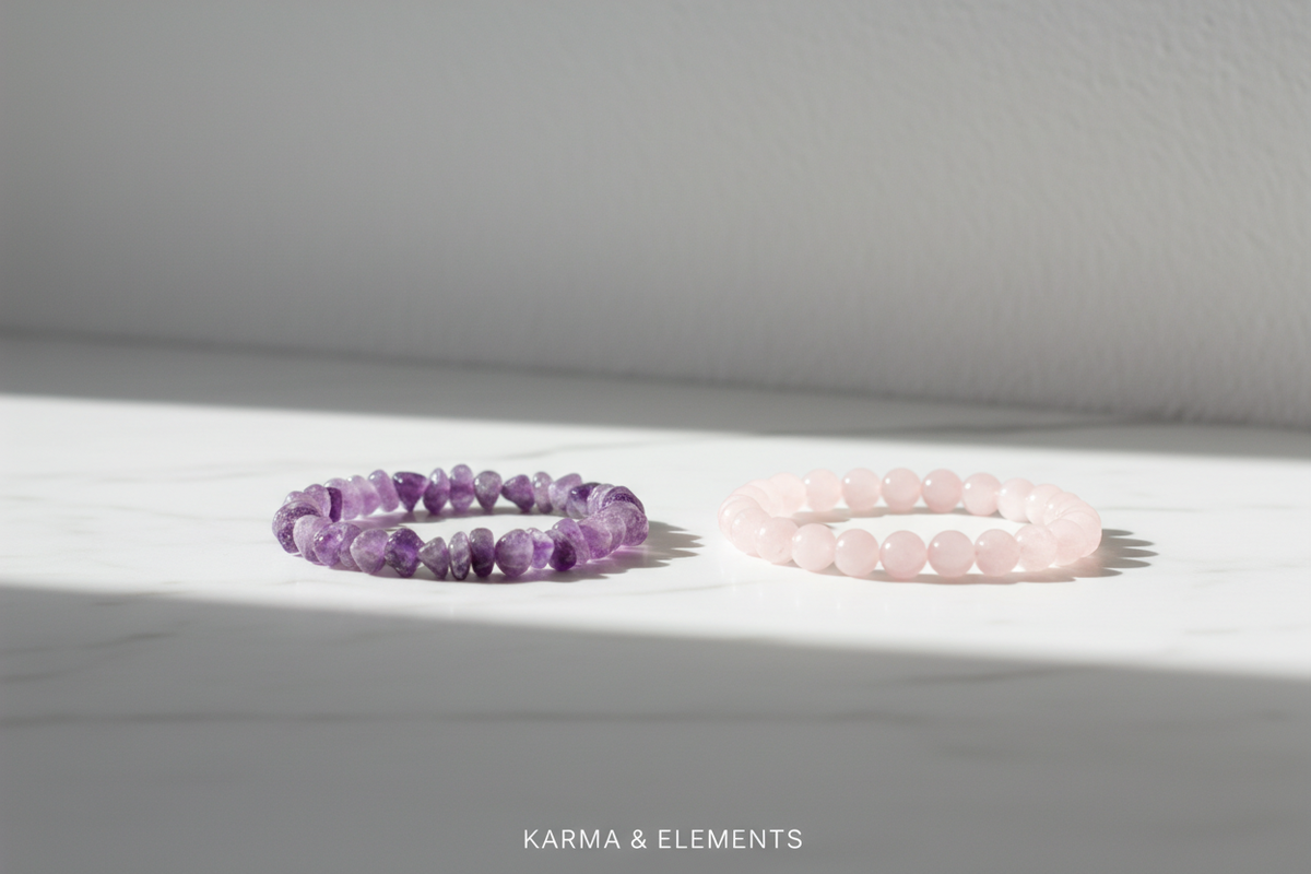 Do natural crystal stones fade over time — Karma & Elements
