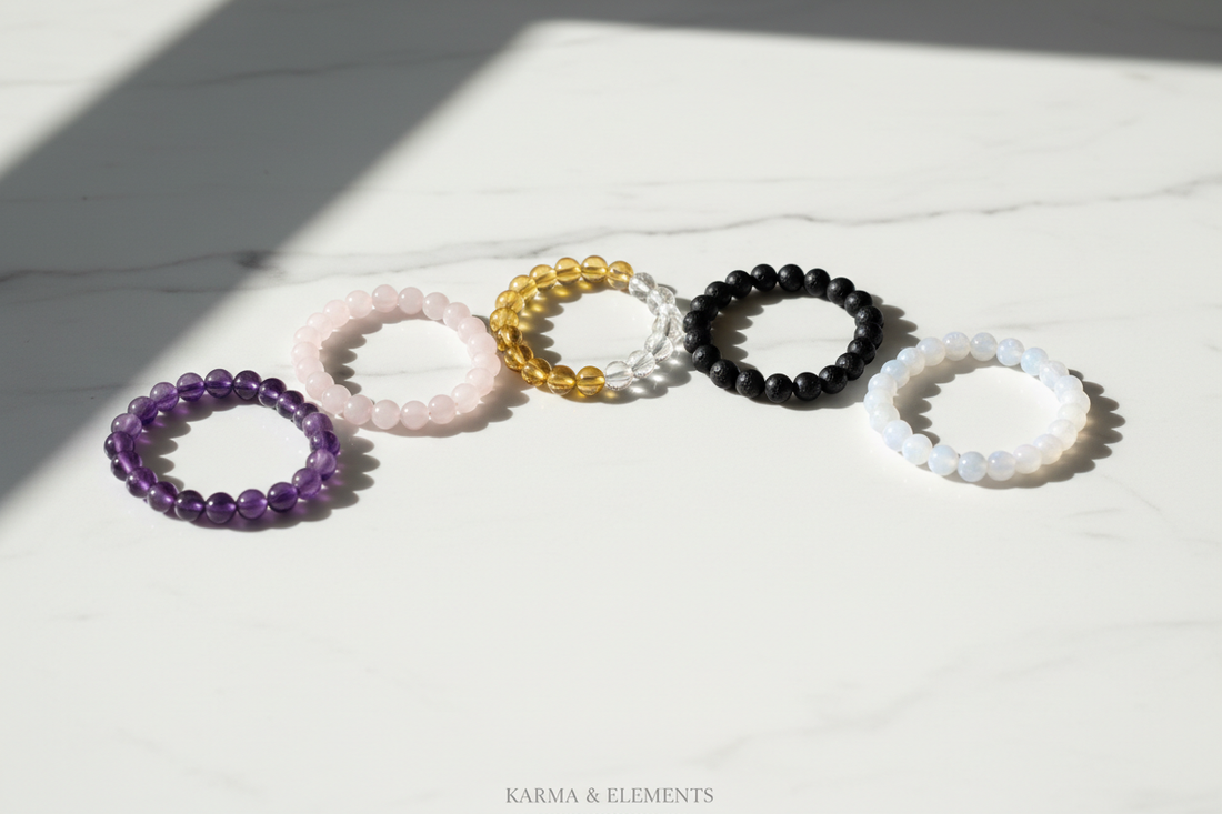 Crystal intentions complete guide — 13 intentions and their crystals — Karma & Elements