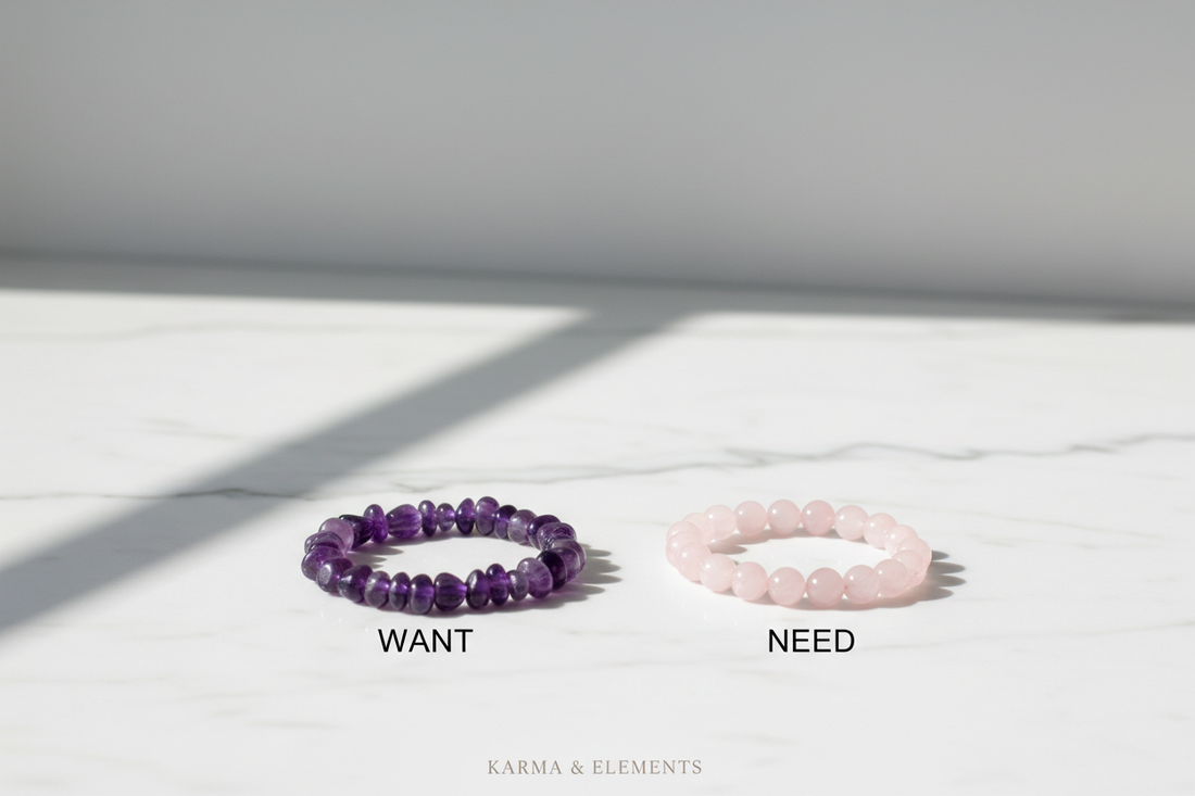 The crystal you want vs the crystal you need — Karma & Elements