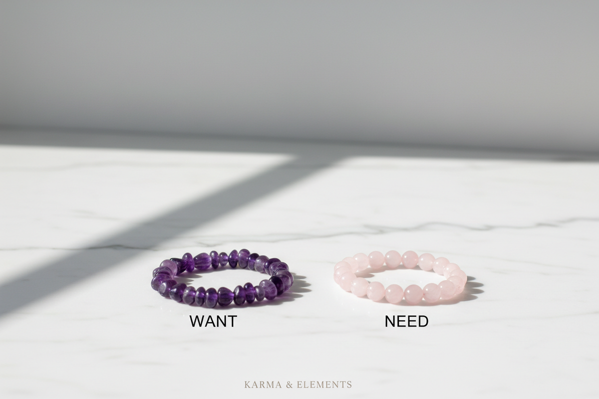 The crystal you want vs the crystal you need — Karma & Elements