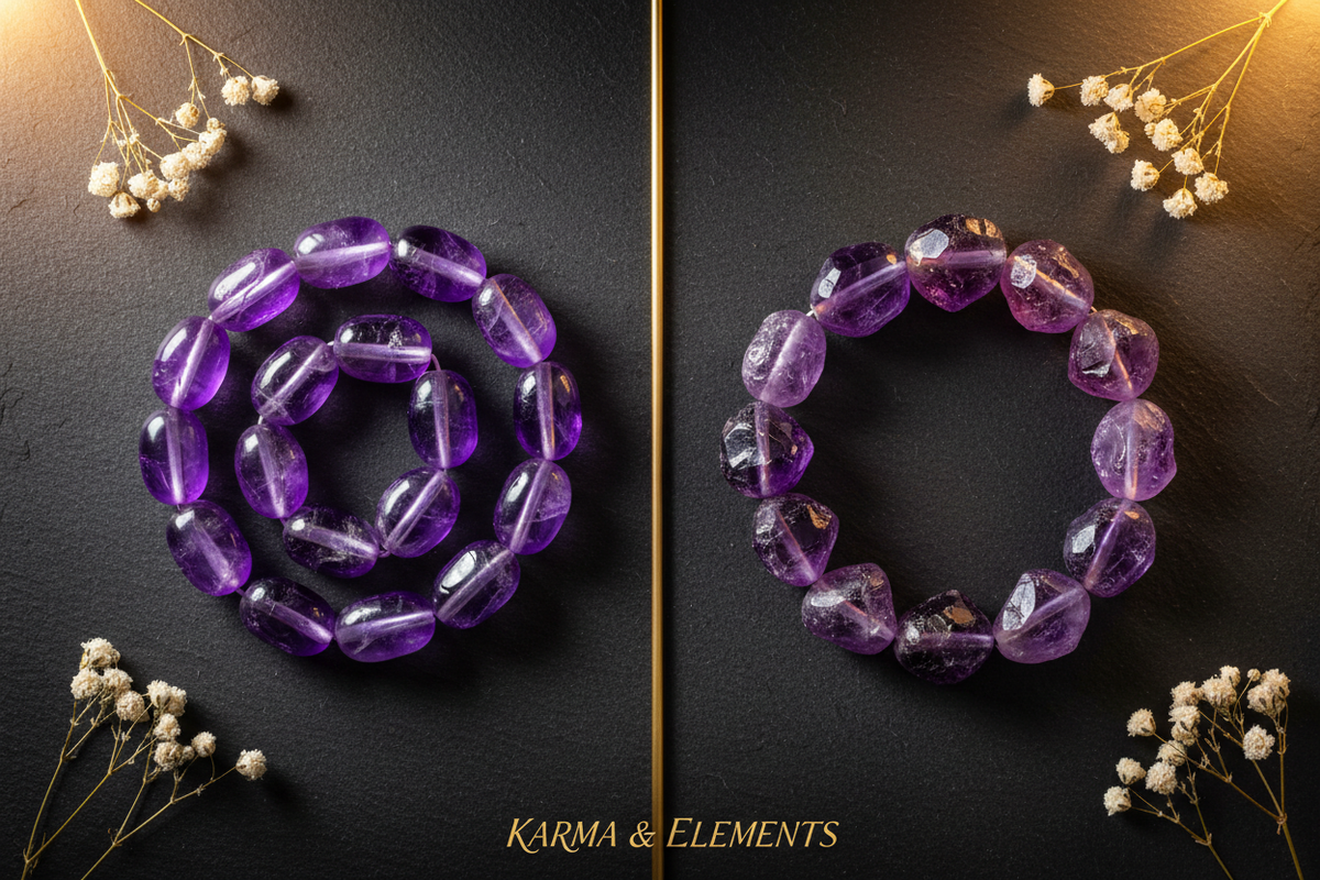 Fake vs real crystals comparison — can fake crystals harm your body and health — Karma & Elements