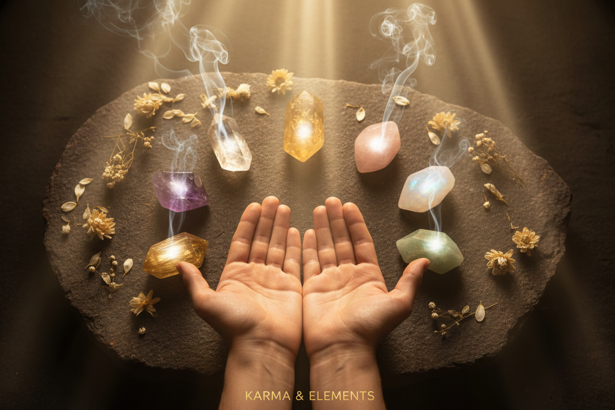 How to attract positive energy from the universe with crystals — Karma & Elements