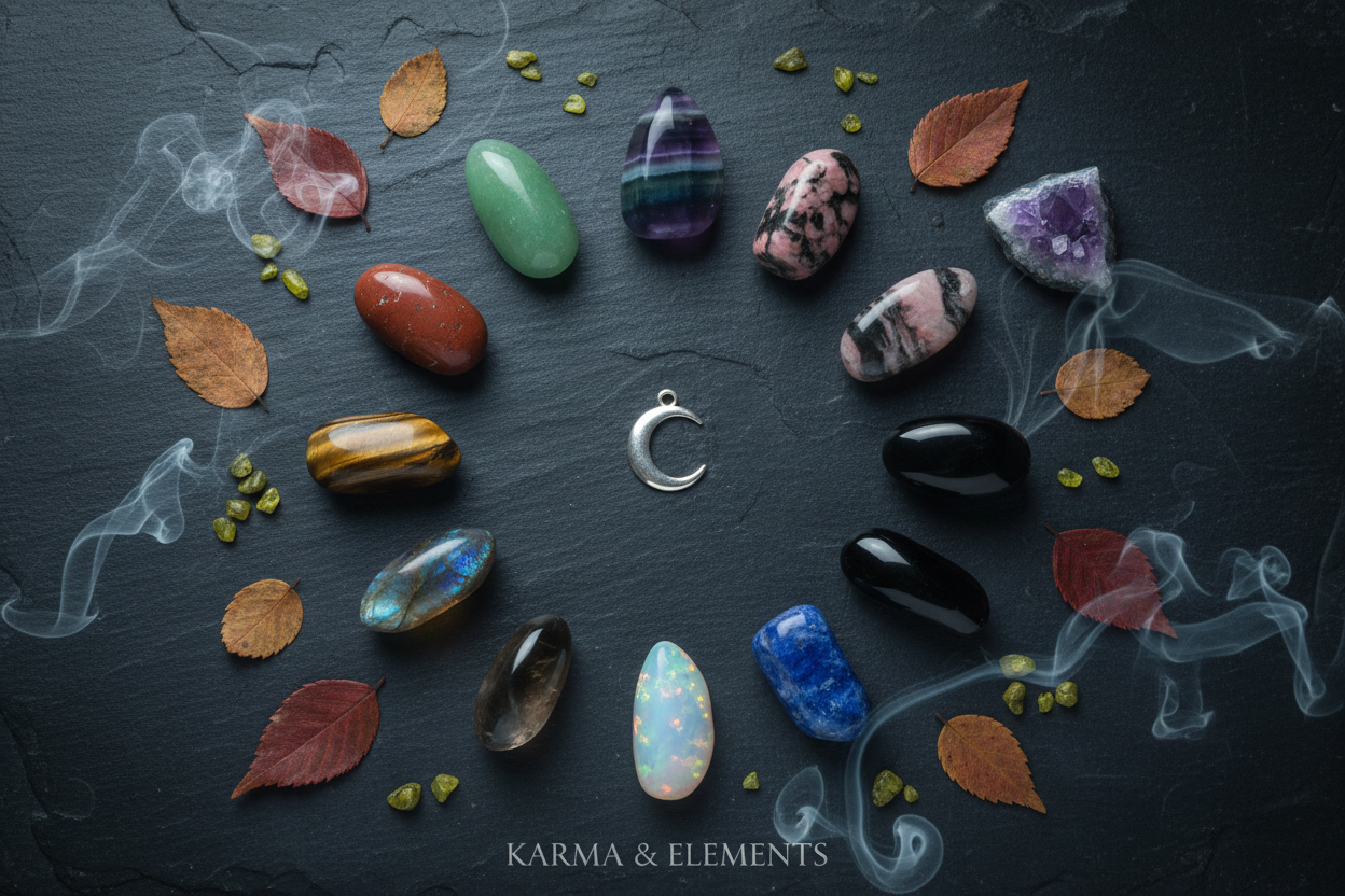 September 2026 zodiac horoscope crystals for all 12 signs — Karma & Elements
