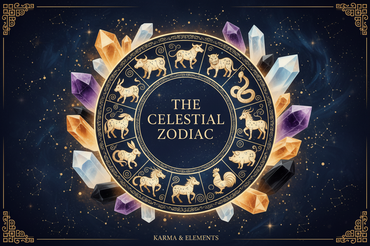 The 12 Chinese Zodiac Signs: Elements & Crystals for Every Sign