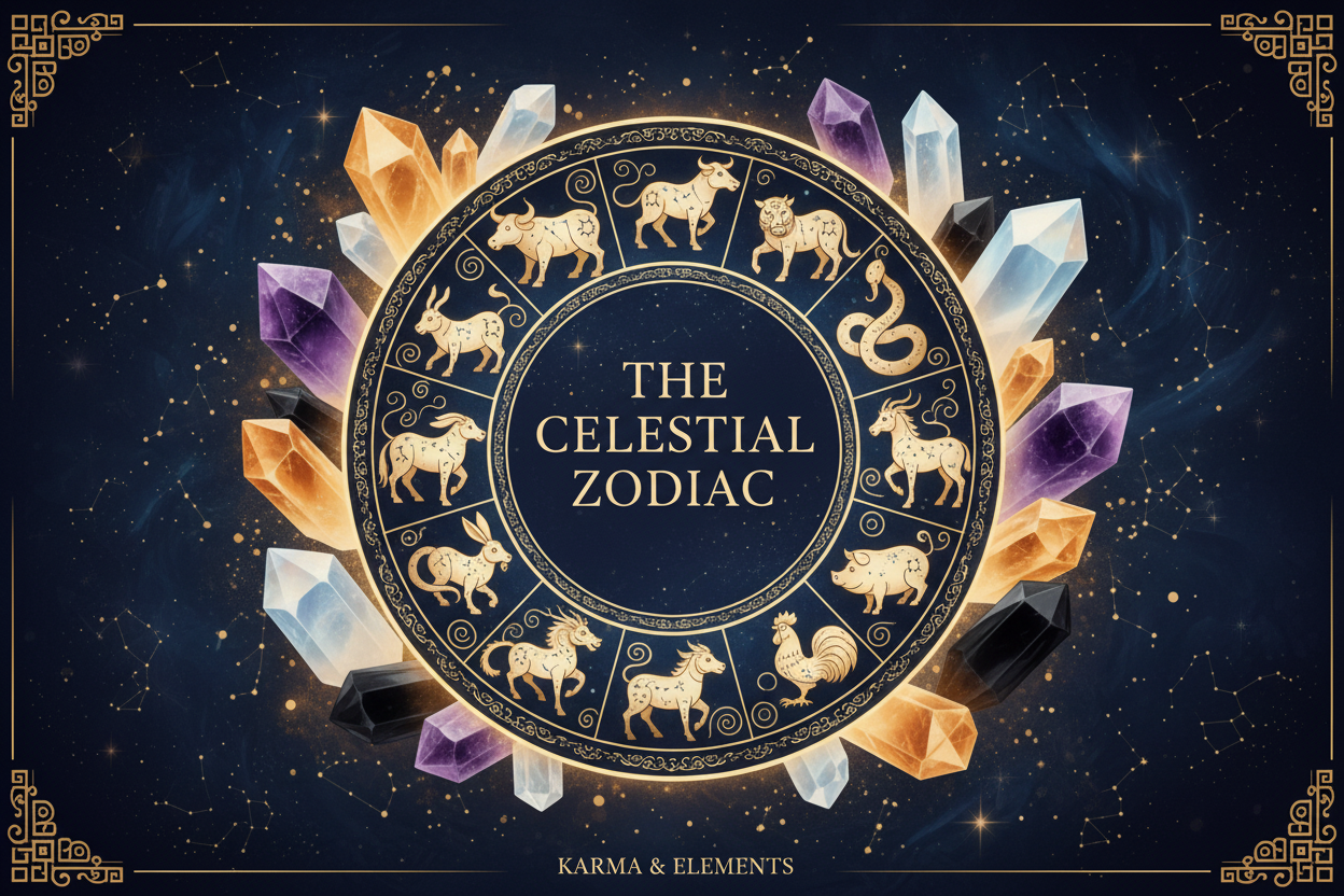 The 12 Chinese Zodiac Signs: Elements & Crystals for Every Sign
