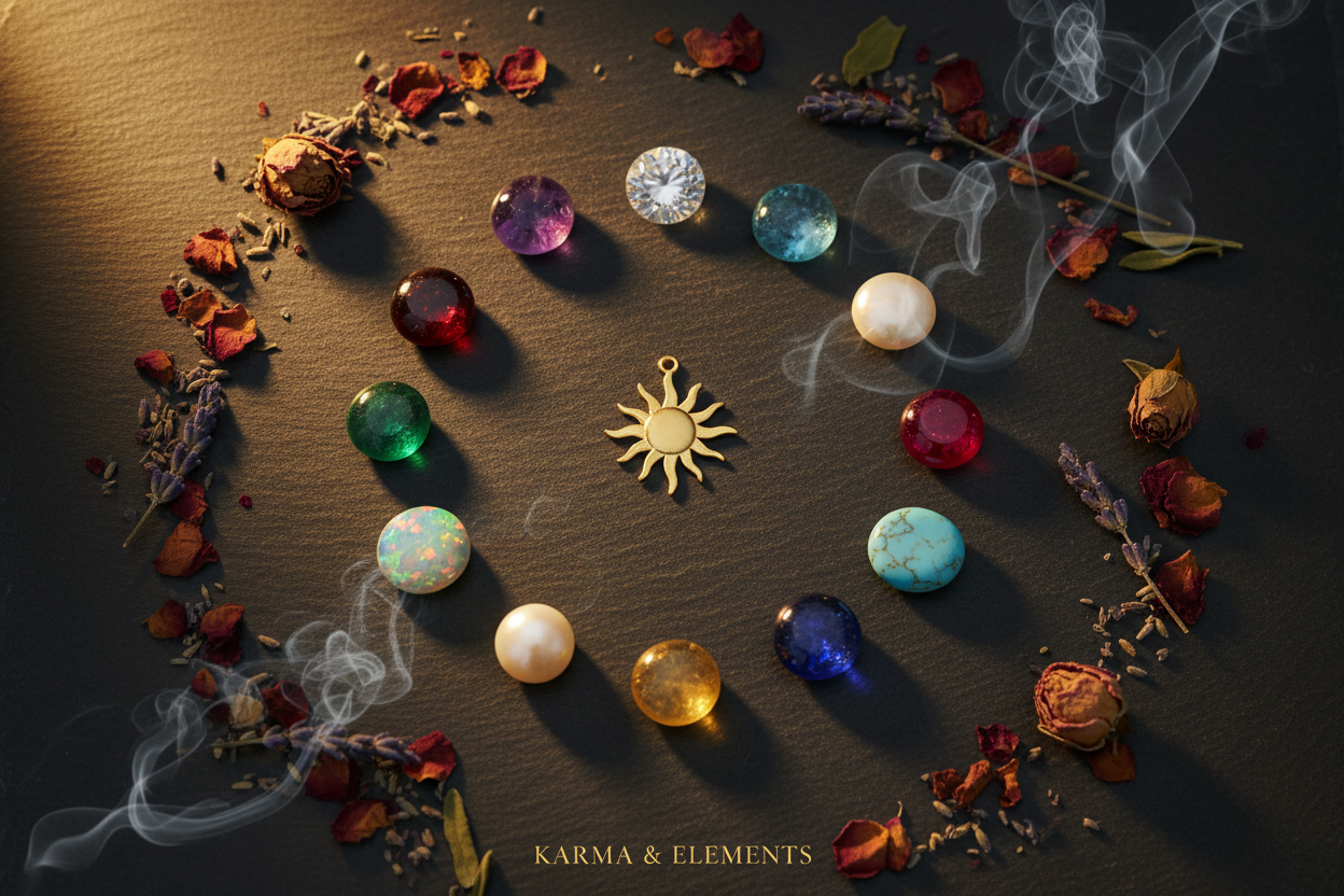 What your birthstone says about you — all 12 birthstones — Karma & Elements