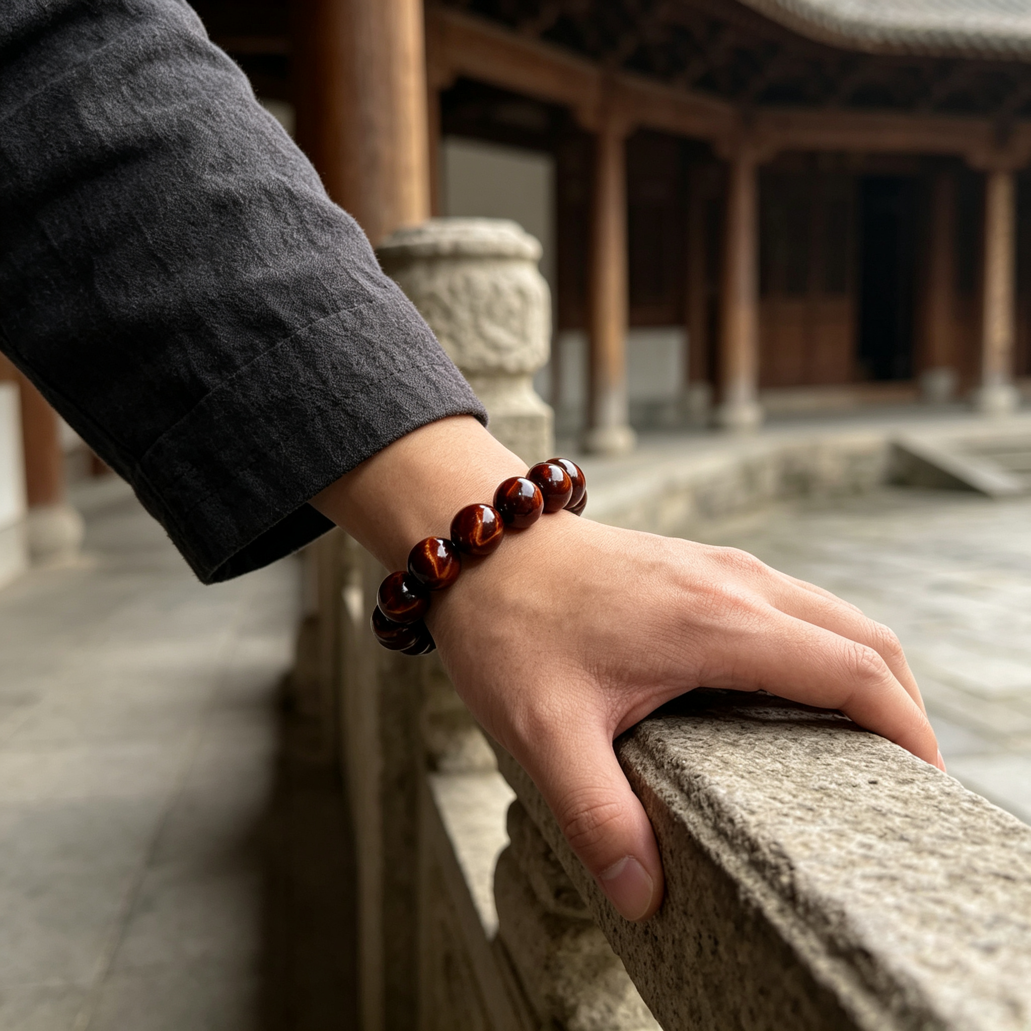 Red Tiger‘s Eye Quartz Bracelet | Wealth Protection Career Crystal Bracelet