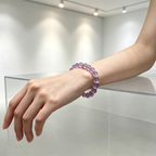 Natural Amethyst Bracelet, Calming Crystal Bracelet for Anxiety & Love