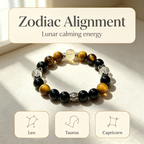 Clear Quartz Citrine Golden Tiger's Eye Obsidian Bracelet Natural Crystal Wealth Luck Protection Beaded Bracelet