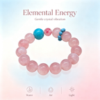 Rose Quartz Amazonite Rhodonite Bracelet Natural Gemstone Love Relationship Emotional Healing Calming Beaded Bracelet