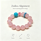 Rose Quartz Amazonite Rhodonite Bracelet Natural Gemstone Love Relationship Emotional Healing Calming Beaded Bracelet