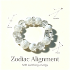 Snow Phantom Quartz Clear Quartz Bracelet Natural Gemstone Calm Protection Luck Beaded Bracelet