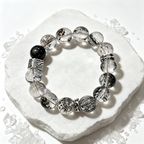Venom Super Seven Quartz Silver Sheen Obsidian Bracelet Natural Crystal Protection Road Opener Success Beaded Bracelet