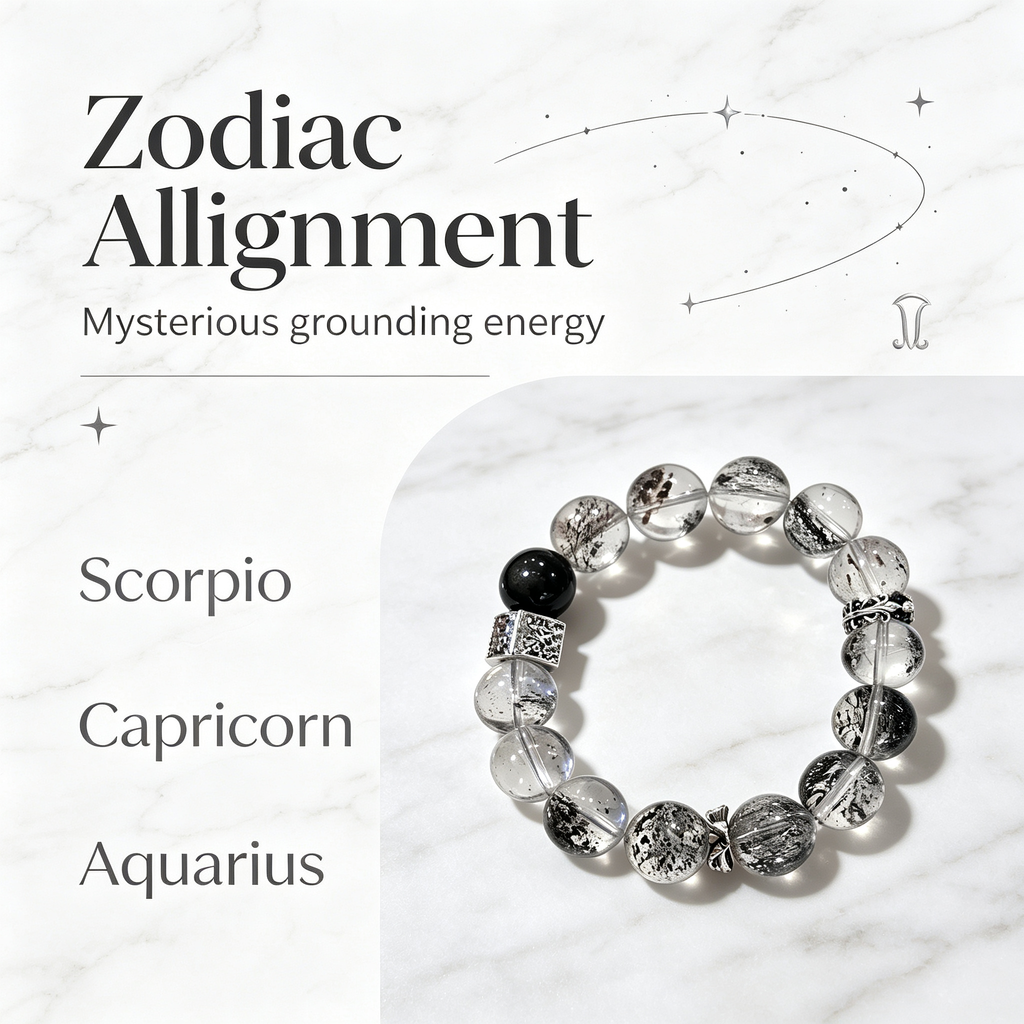 Venom Super Seven Quartz Silver Sheen Obsidian Bracelet Natural Crystal Protection Road Opener Success Beaded Bracelet