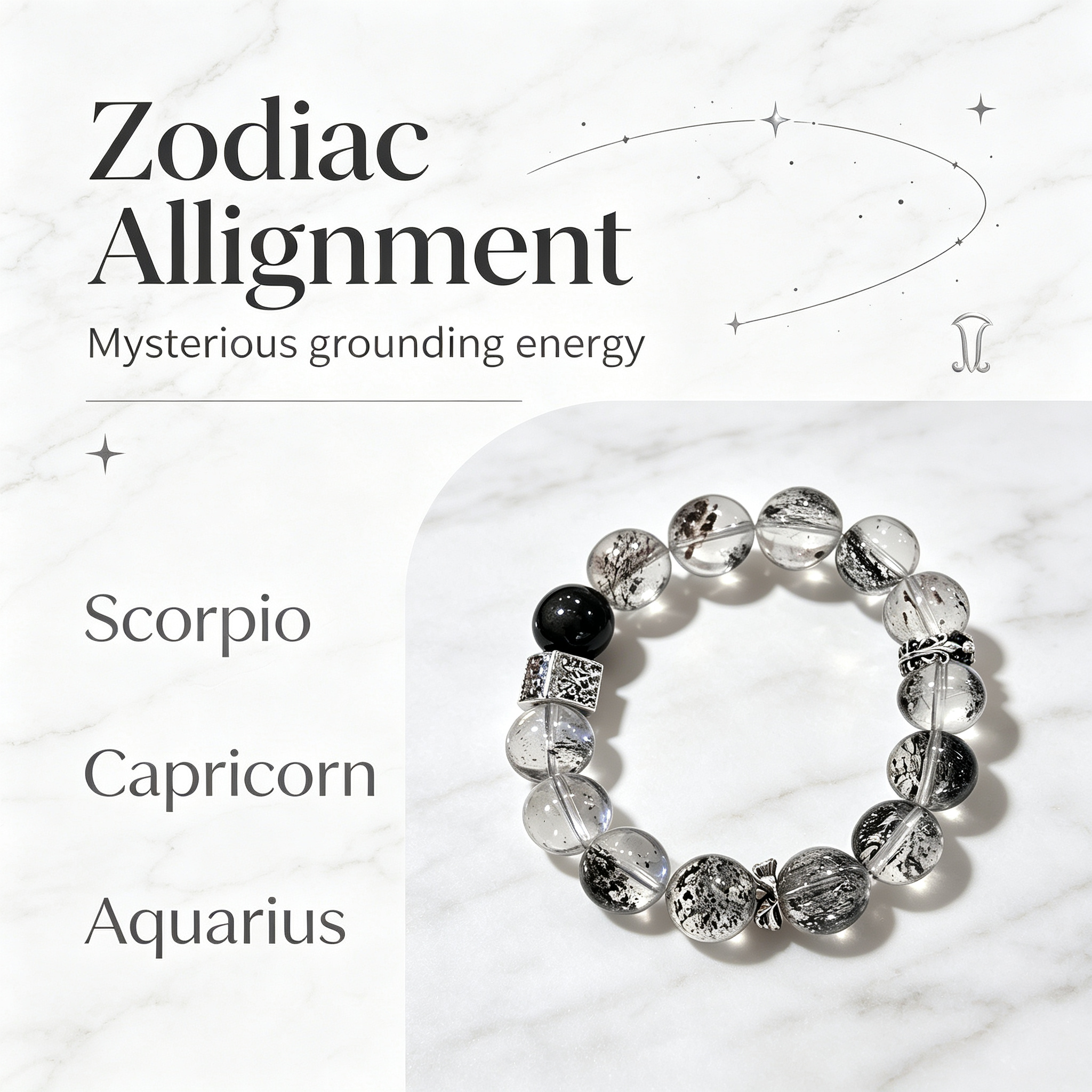 Venom Super Seven Quartz Silver Sheen Obsidian Bracelet Natural Crystal Protection Road Opener Success Beaded Bracelet