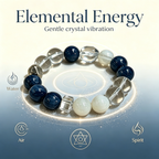 Clear Quartz Kyanite Snow Phantom Quartz Bracelet Natural Crystal Calm Road Opener Success Beaded Bracelet