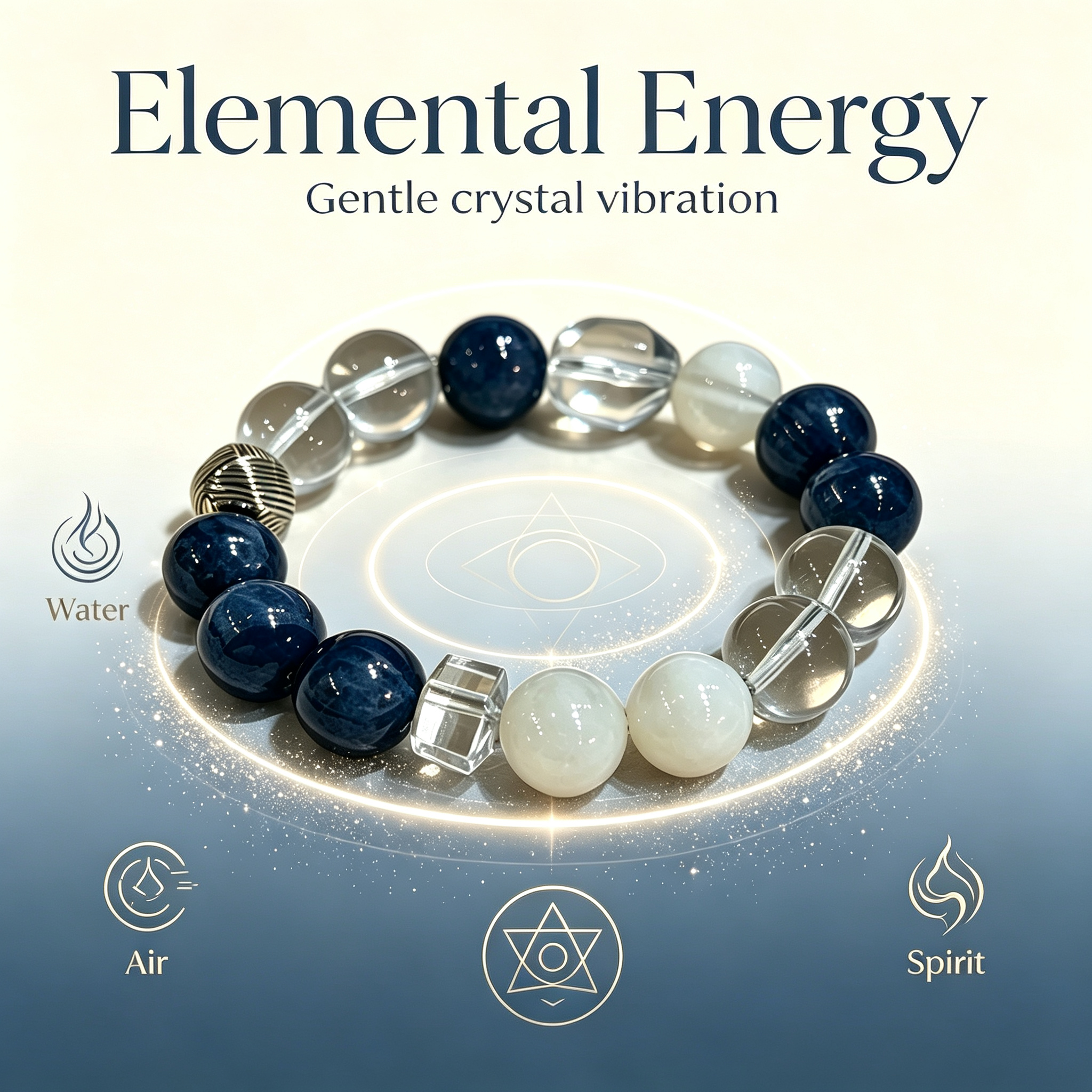 Clear Quartz Kyanite Snow Phantom Quartz Bracelet Natural Crystal Calm Road Opener Success Beaded Bracelet