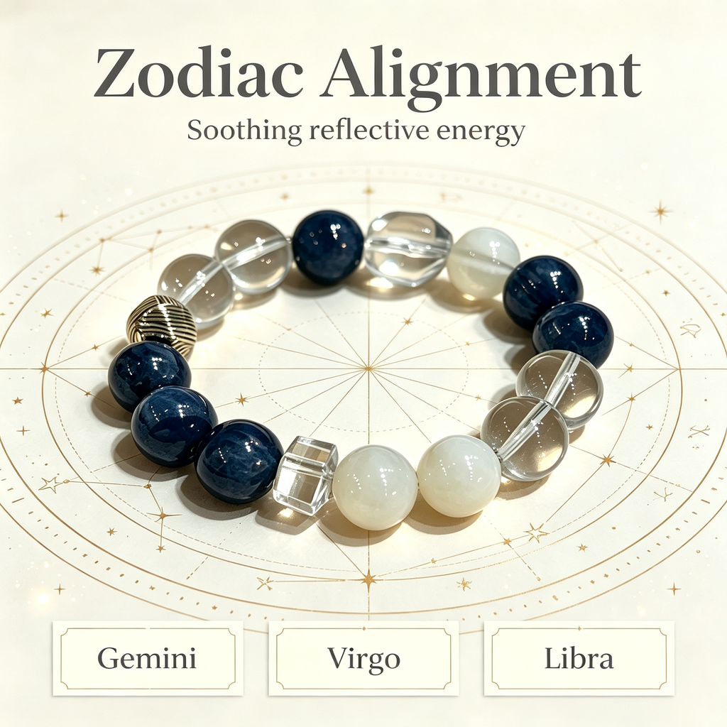 Clear Quartz Kyanite Snow Phantom Quartz Bracelet Natural Crystal Calm Road Opener Success Beaded Bracelet