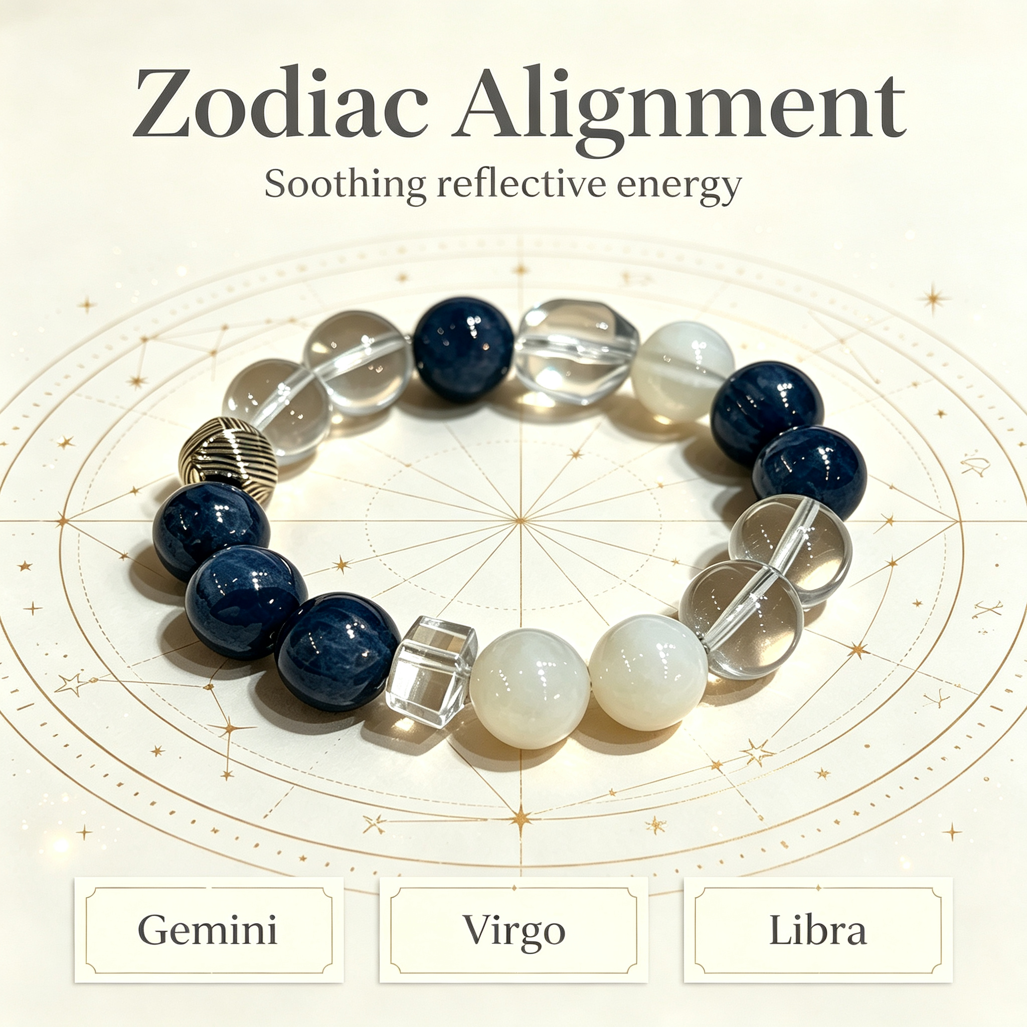 Clear Quartz Kyanite Snow Phantom Quartz Bracelet Natural Crystal Calm Road Opener Success Beaded Bracelet