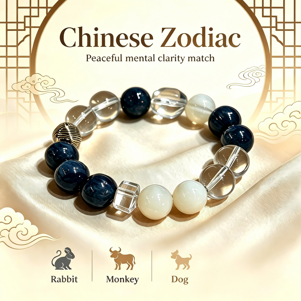 Clear Quartz Kyanite Snow Phantom Quartz Bracelet Natural Crystal Calm Road Opener Success Beaded Bracelet