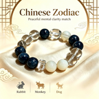 Clear Quartz Kyanite Snow Phantom Quartz Bracelet Natural Crystal Calm Road Opener Success Beaded Bracelet