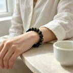 Natural Gold Obsidian Beaded Bracelet for Wealth Success Protection Luck Career