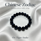 Blue Tiger’s Eye Beaded Bracelet For Protection Career Success Luck Road Opener