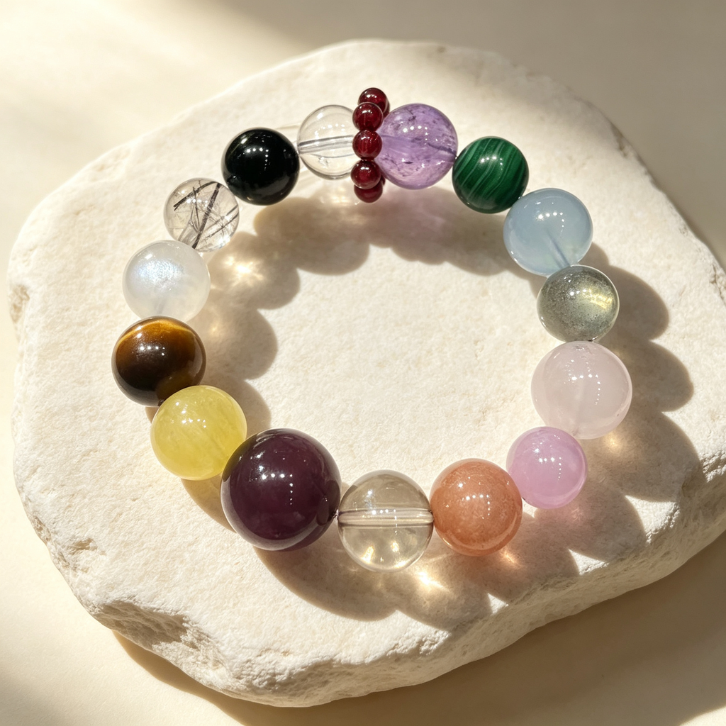 Karma & Elements 7 Chakra Radiance Bracelet Crystal Jewelry