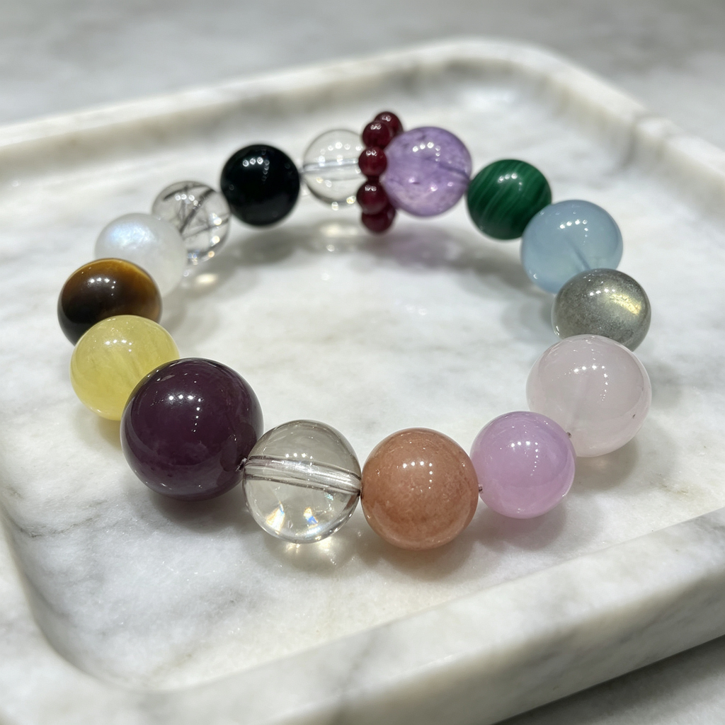 Karma & Elements 7 Chakra Radiance Bracelet Crystal Jewelry