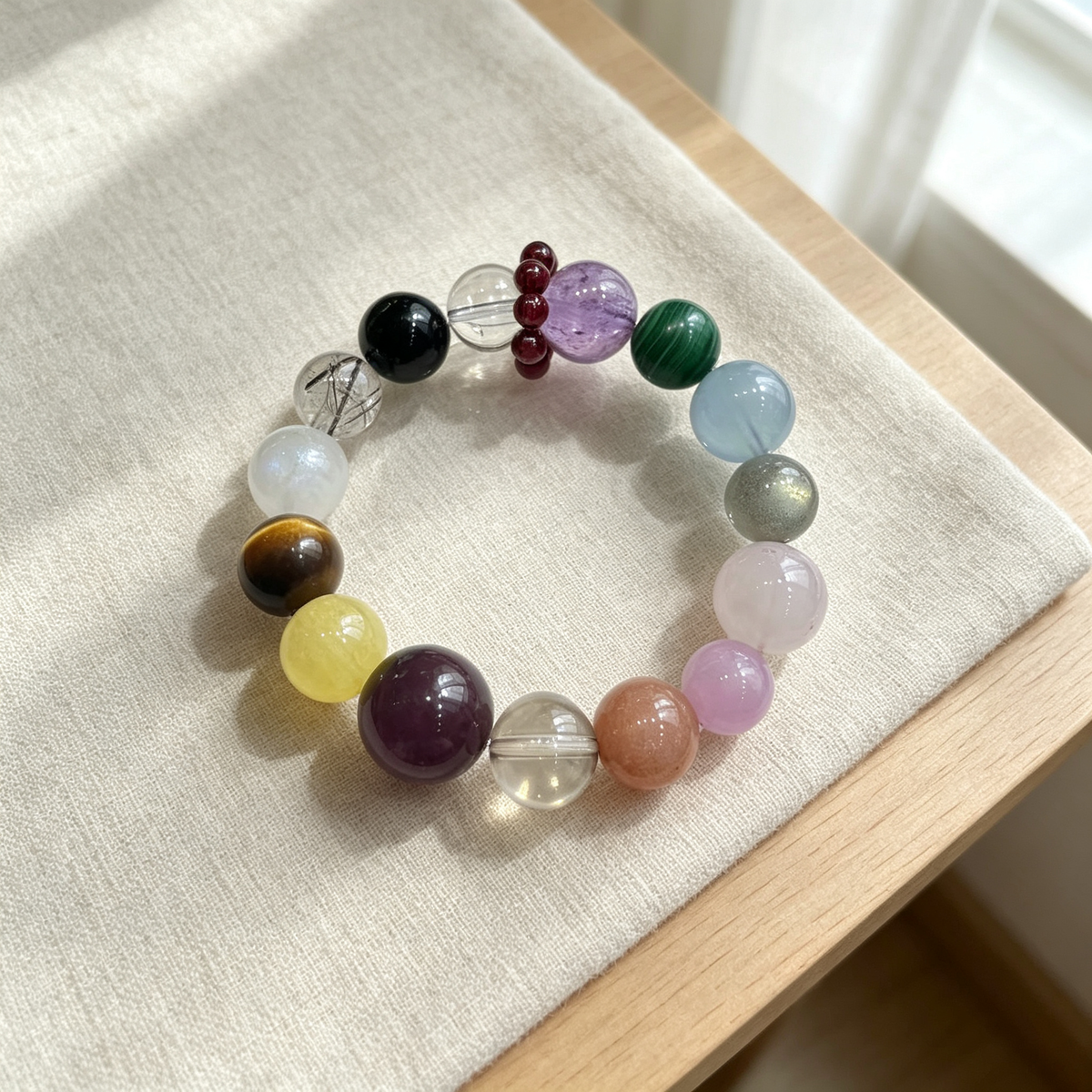Karma & Elements 7 Chakra Radiance Bracelet Crystal Jewelry