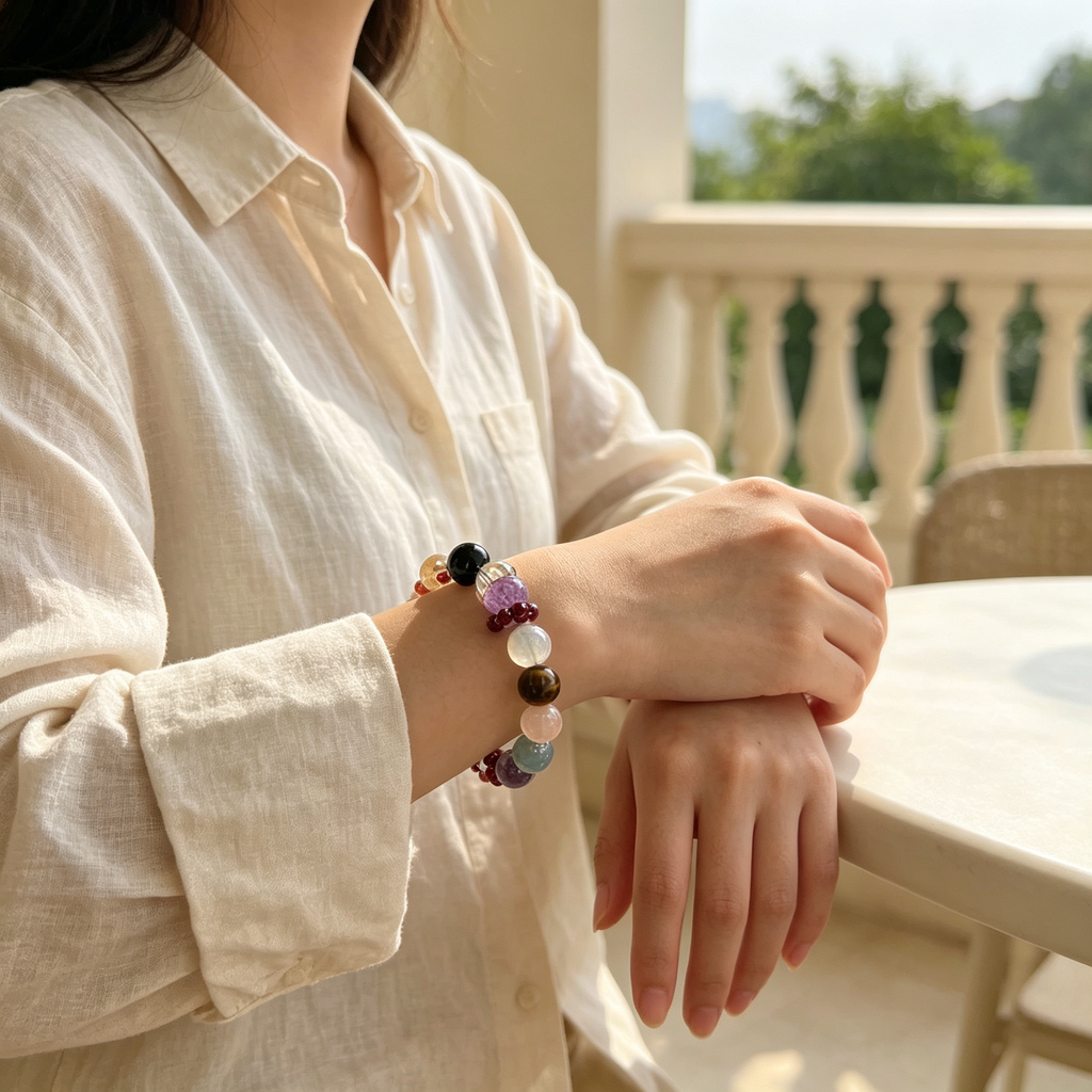 Karma & Elements 7 Chakra Radiance Bracelet Crystal Jewelry