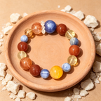 Karma & Elements Fortune Weaver Beaded Bracelet, Natural Mixed Gemstone Bracelet