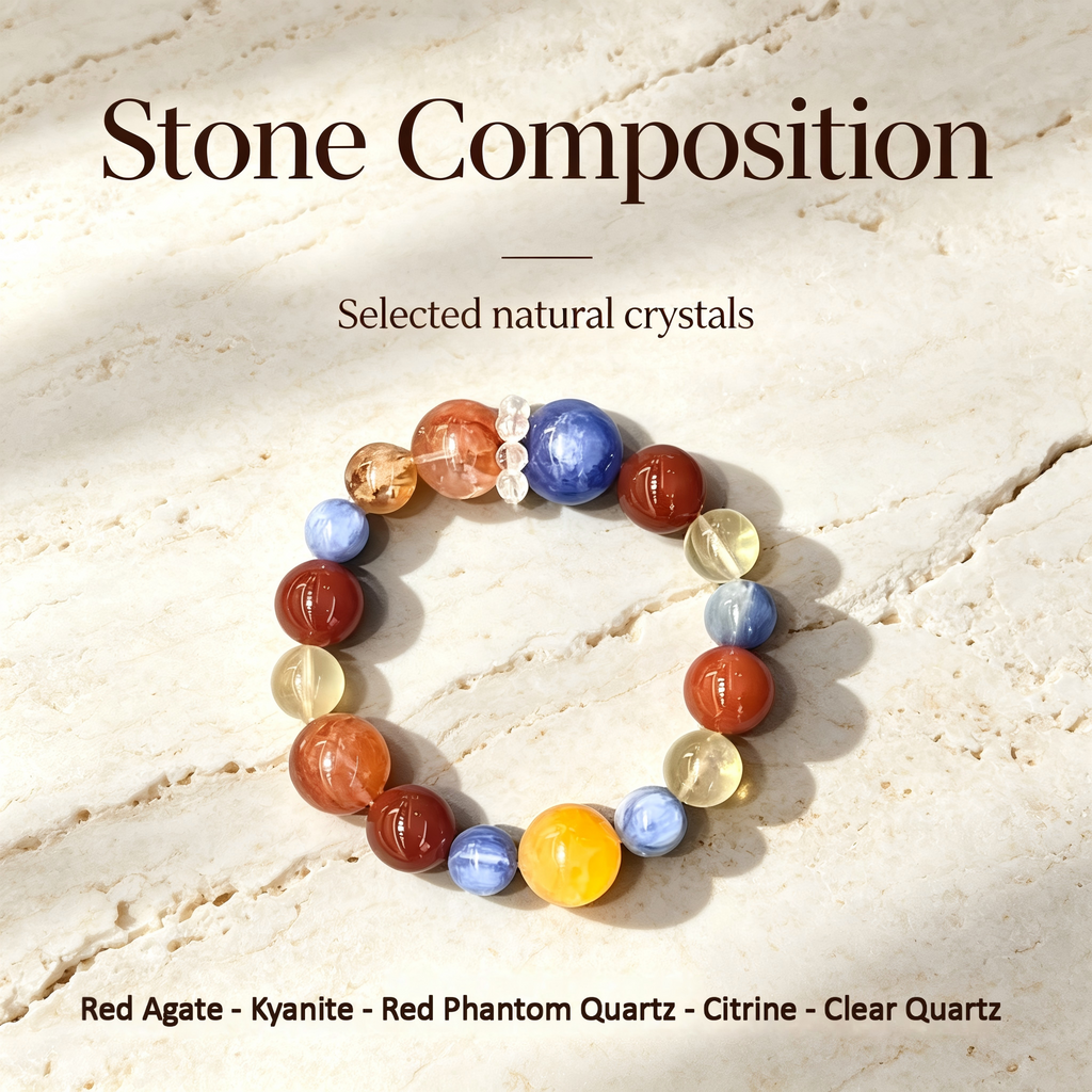 Karma & Elements Fortune Weaver Beaded Bracelet, Natural Mixed Gemstone Bracelet