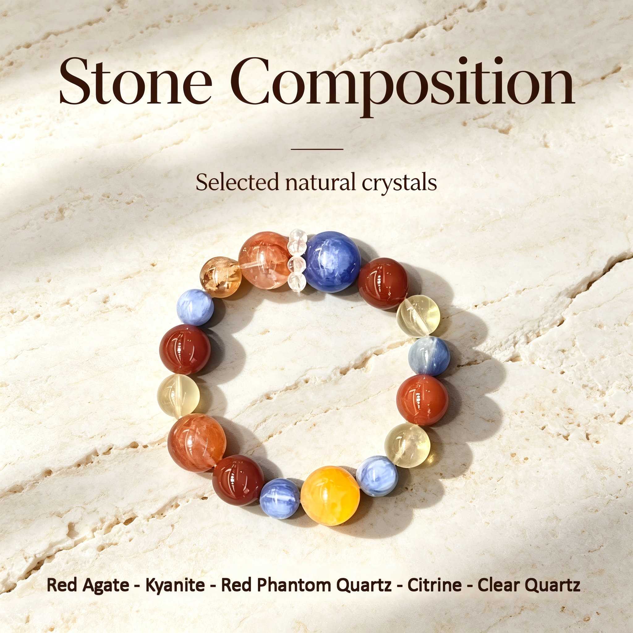 Karma & Elements Fortune Weaver Beaded Bracelet, Natural Mixed Gemstone Bracelet