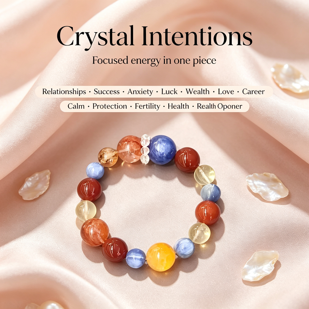 Karma & Elements Fortune Weaver Beaded Bracelet, Natural Mixed Gemstone Bracelet