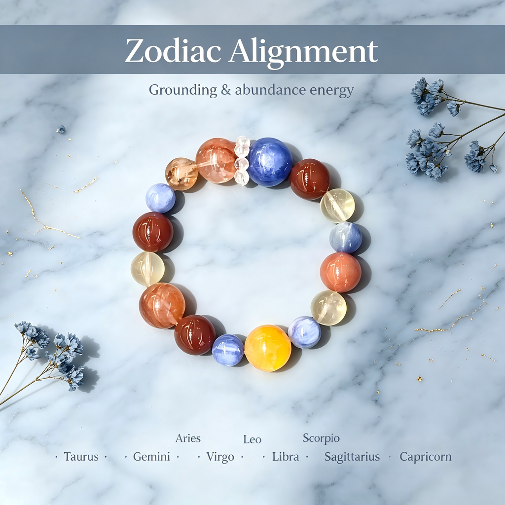 Karma & Elements Fortune Weaver Beaded Bracelet, Natural Mixed Gemstone Bracelet