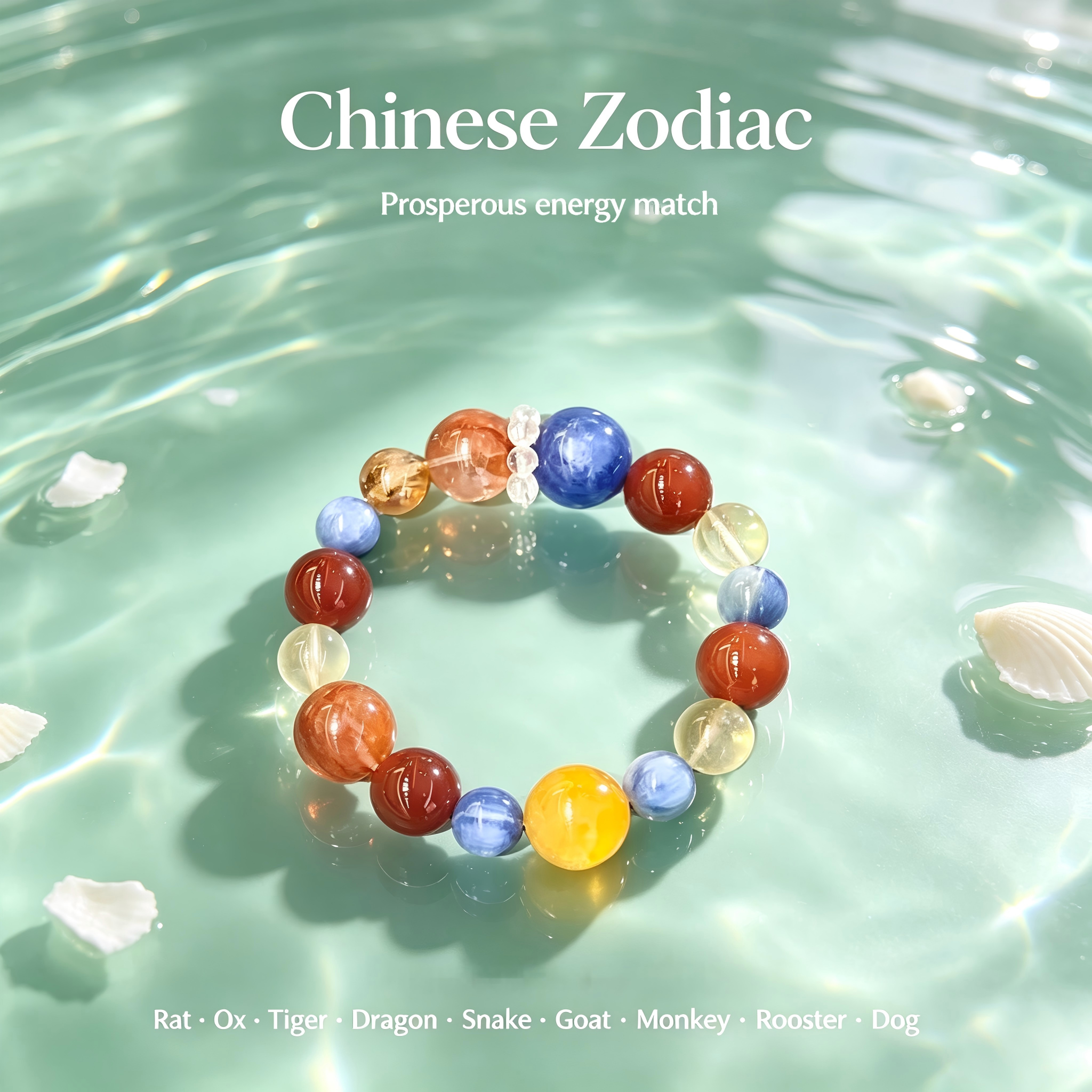 Karma & Elements Fortune Weaver Beaded Bracelet, Natural Mixed Gemstone Bracelet