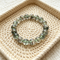 Green Phantom Quartz Bracelet Natural Crystal Beaded Bracelet For Wealth Career Luck Protection Road Opener, Unisex Crystal Jewelry Gift