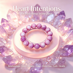 Kunzite Beaded Bracelet Natural Gemstone Calm Anxiety Love Relationships Protection Luck Health Unisex Bracelet