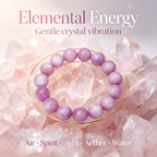 Kunzite Beaded Bracelet Natural Gemstone Calm Anxiety Love Relationships Protection Luck Health Unisex Bracelet