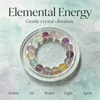 Multi-color Fluorite Beaded Bracelet Natural Gemstone Calm Anxiety Success Career Protection Road Opener Luck Health Unisex Bracelet