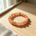 Karma & Elements Solar Glow Beaded Bracelet Natural Crystal