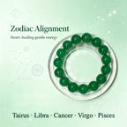 Green Strawberry Quartz Beaded Bracelet Natural Crystal Love Relationships Calm Anxiety Luck Health Protection Unisex Gemstone Bracelet
