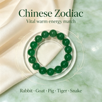 Green Strawberry Quartz Beaded Bracelet Natural Crystal Love Relationships Calm Anxiety Luck Health Protection Unisex Gemstone Bracelet