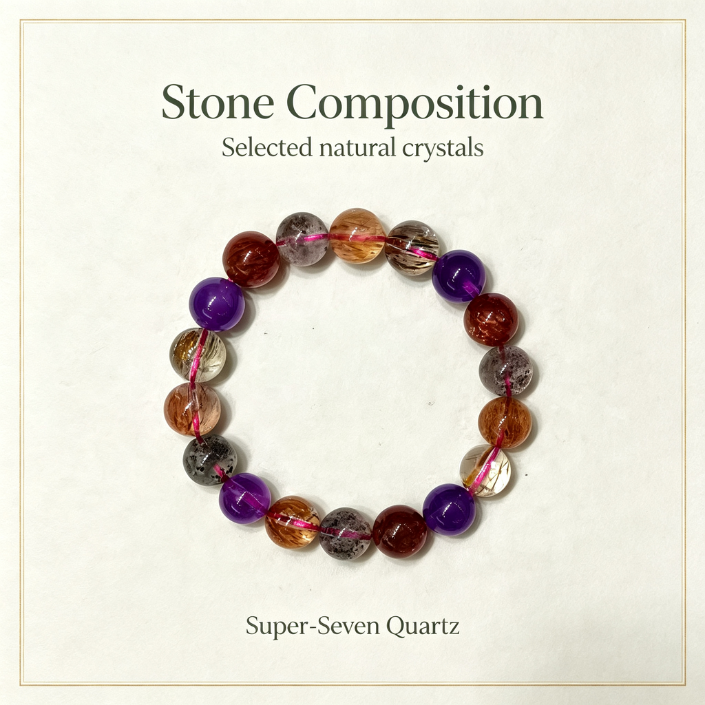 Karma & Elements Cosmic Transcend Natural Crystal Beaded Bracelet