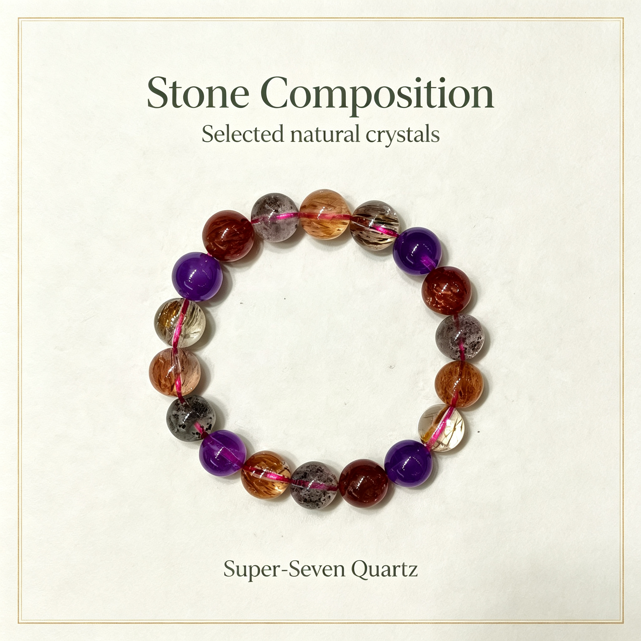 Karma & Elements Cosmic Transcend Natural Crystal Beaded Bracelet