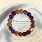 Karma & Elements Cosmic Transcend Natural Crystal Beaded Bracelet